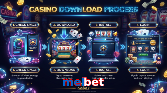 Game list for Melbet download section